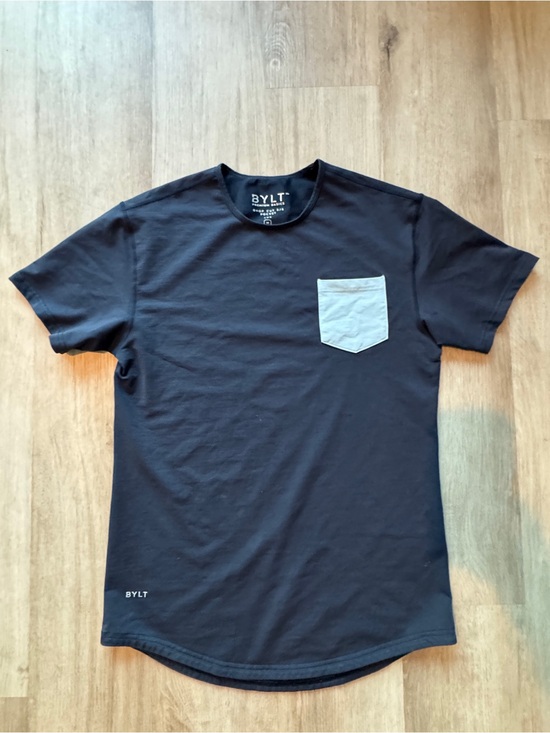 BYLT Basics Other - BYLT Men's Drop Cut Short Sleeve w/Pocket Lux T-Shirt Indigo M